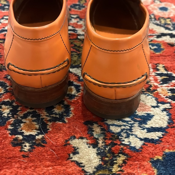 PRADA orange penny loafer S/S runway 2005 size 36 - Picture 11 of 12